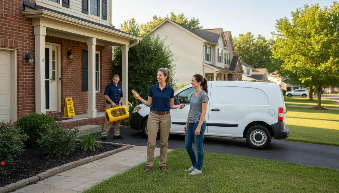 Water restoration image for Dehumidification And Cleanup Services in Union, WV